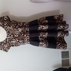 Animal print dress, size large